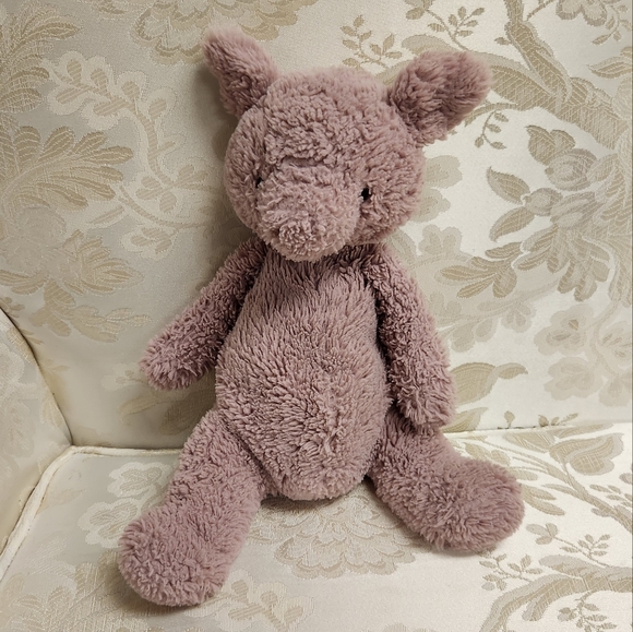 Jellycat Puffles Pig Plush Pink Rare Retired - Picture 1 of 9